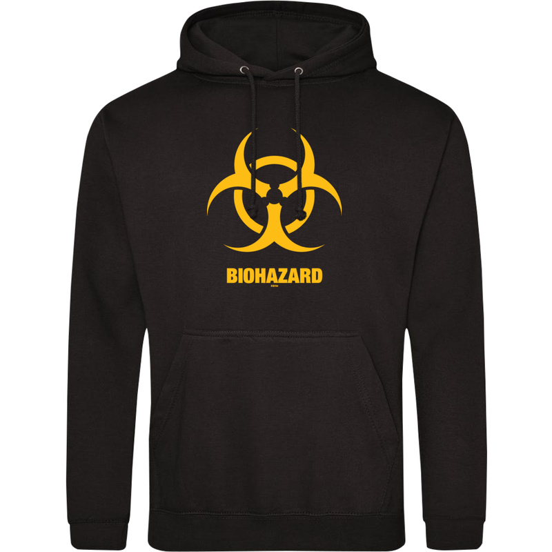 Biohazard - Męska Bluza z kapturem Czarna
