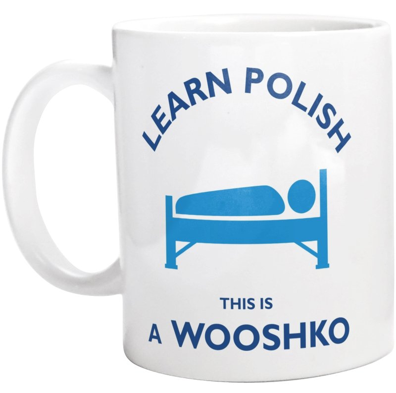 Learn Polish Wooshko - Kubek Biały