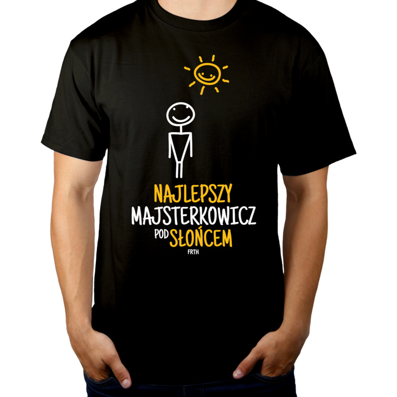 Najlepszy majsterkowicz pod słońcem - Męska Koszulka Czarna