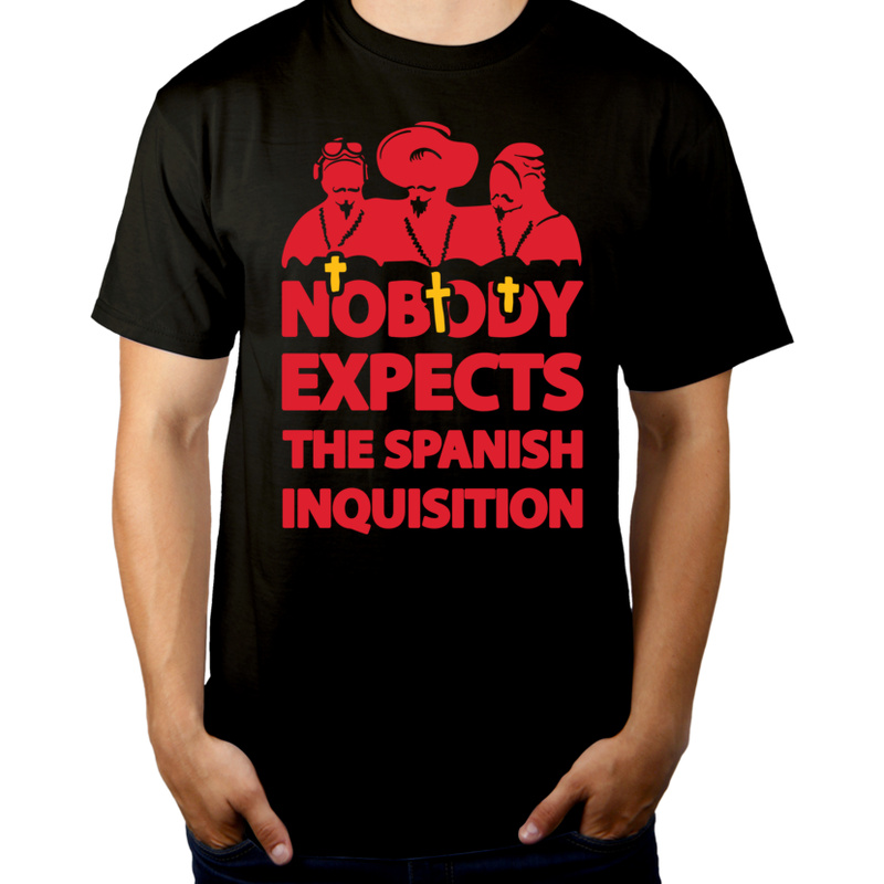Nobody Expects The Spanish Inquisition - Męska Koszulka Czarna