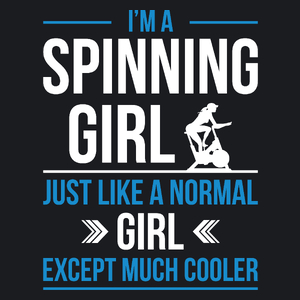 Spinning Girl - Damska Koszulka Czarna