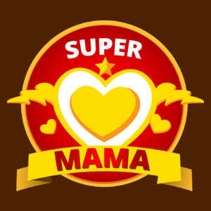 Super Mama - Damska Koszulka Czekoladowa