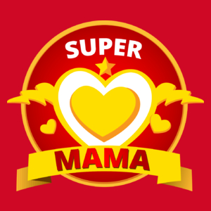 Super Mama - Damska Koszulka Czerwona