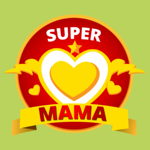 Super Mama - Damska Koszulka Jasno Zielona