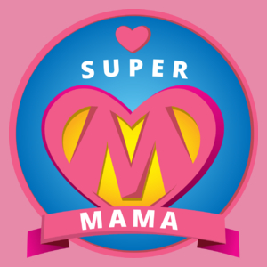 Super Mama - Damska Koszulka Różowa