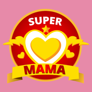 Super Mama - Damska Koszulka Różowa