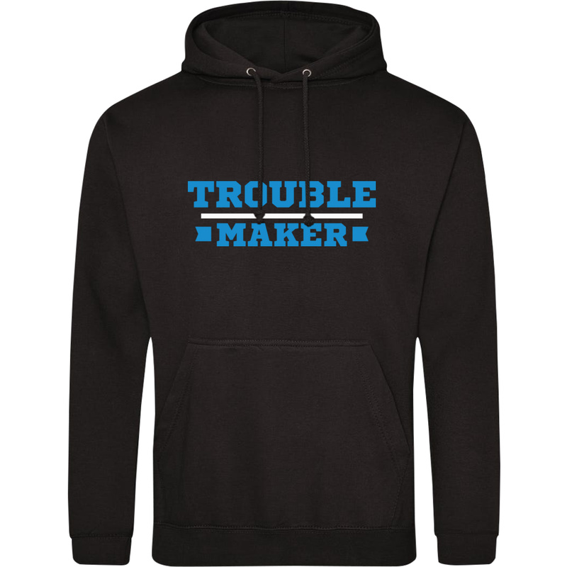 Trouble Maker - Męska Bluza z kapturem Czarna