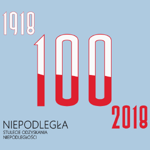 100 lat niepodległości 1918 - 2018  - Męska Koszulka Błękitna
