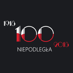 100 lat niepodległości 1918 - 2018 vol 2 - Damska Koszulka Czarna