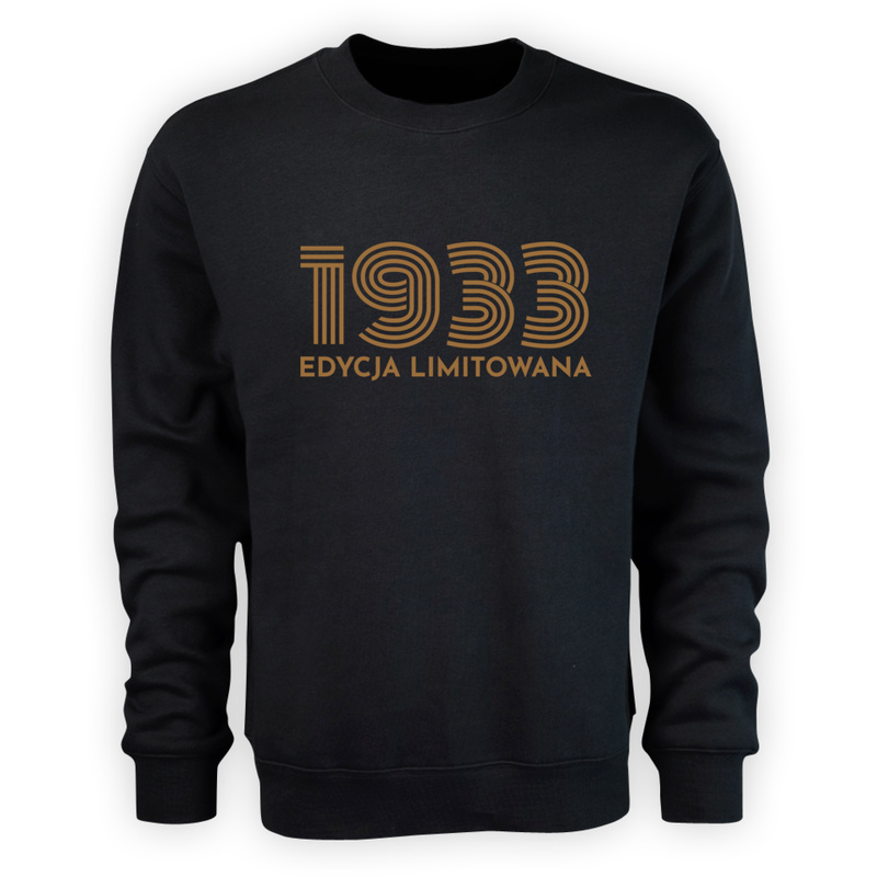 1933 Edycja Limitowana Urodziny 90 - Męska Bluza Czarna