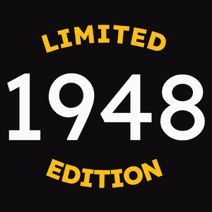 1948 Edycja Limitowana Urodziny 75 - Męska Bluza z kapturem Czarna