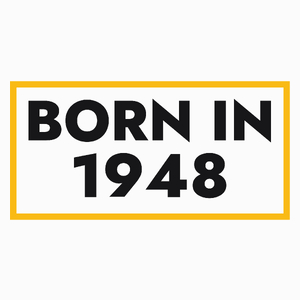 1948 Rok Urodzenia Urodziny 75 - Poduszka Biała