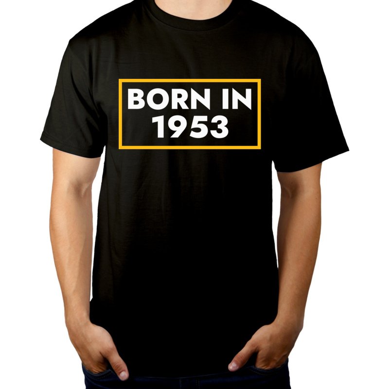 1953 Rok Urodzenia Urodziny 70 - Męska Koszulka Czarna