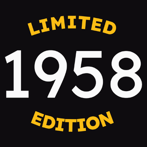 1958 Edycja Limitowana Urodziny 65 - Męska Bluza Czarna