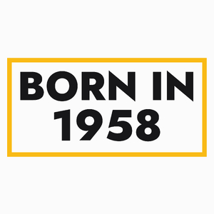 1958 Rok Urodzenia Urodziny 65 - Poduszka Biała