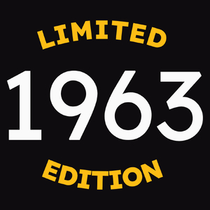 1963 Edycja Limitowana Urodziny 60 - Męska Koszulka Czarna
