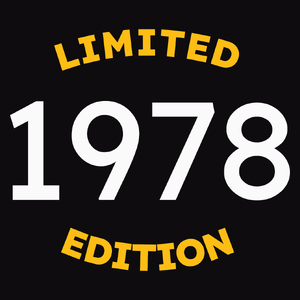 1978 Edycja Limitowana Urodziny 45 - Męska Koszulka Czarna