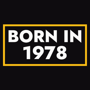 1978 Rok Urodzenia Urodziny 45 - Męska Koszulka Czarna