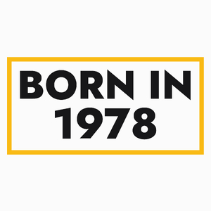 1978 Rok Urodzenia Urodziny 45 - Poduszka Biała