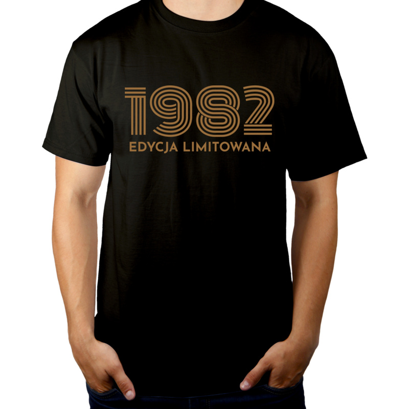 1982 Edycja Limitowana urodziny 40 - Męska Koszulka Czarna
