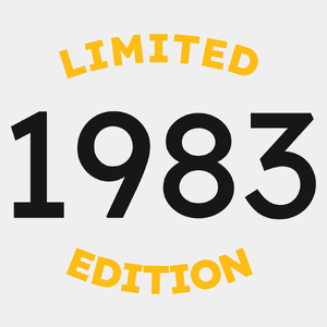 1983 Edycja Limitowana Urodziny 40 - Męska Koszulka Biała