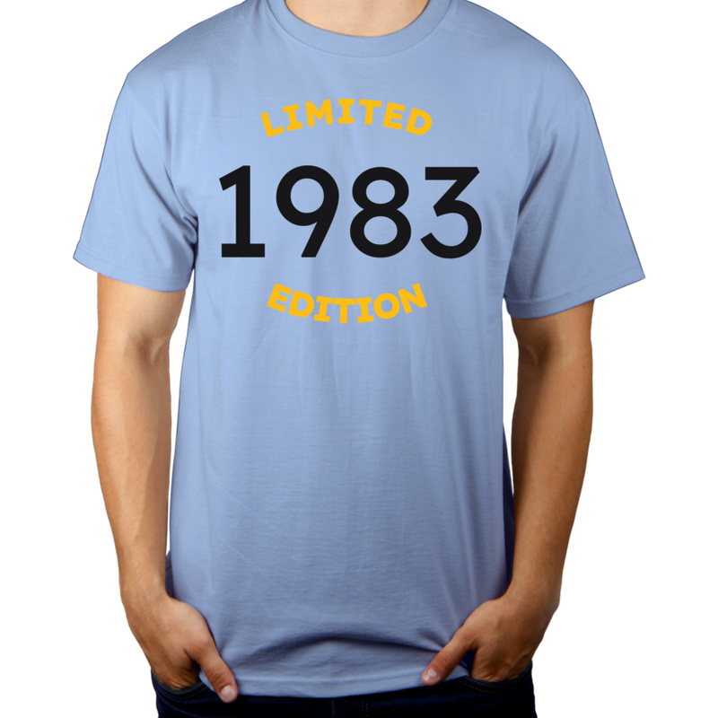 1983 Edycja Limitowana Urodziny 40 - Męska Koszulka Błękitna