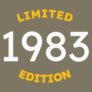 1983 Edycja Limitowana Urodziny 40 - Męska Koszulka Khaki
