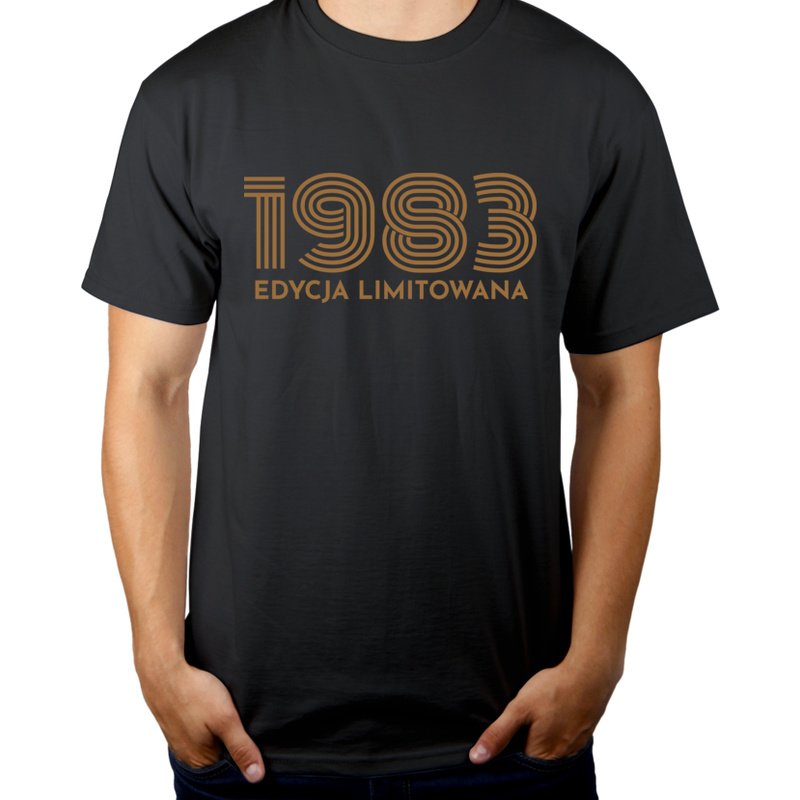 1983 Edycja Limitowana Urodziny 40 - Męska Koszulka Szara