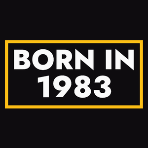 1983 Rok Urodzenia Urodziny 40 - Męska Bluza z kapturem Czarna