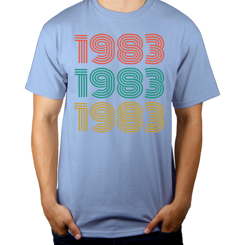 1983 Rok Urodzenia Urodziny 40 - Męska Koszulka Błękitna
