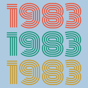 1983 Rok Urodzenia Urodziny 40 - Męska Koszulka Błękitna