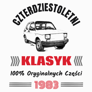 1983 Rok Urodzenia Urodziny 40 - Poduszka Biała