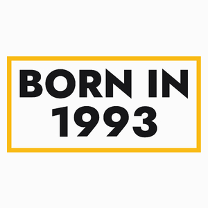 1993 Rok Urodzenia Urodziny 30 - Poduszka Biała