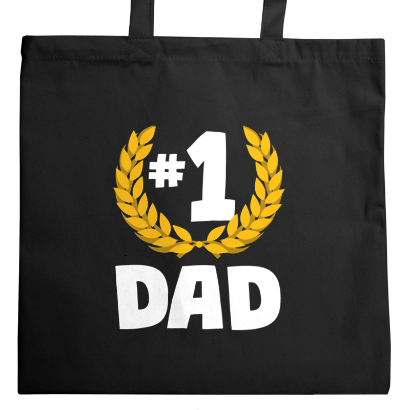 #1 Dad no. Number One - Torba Na Zakupy Czarna