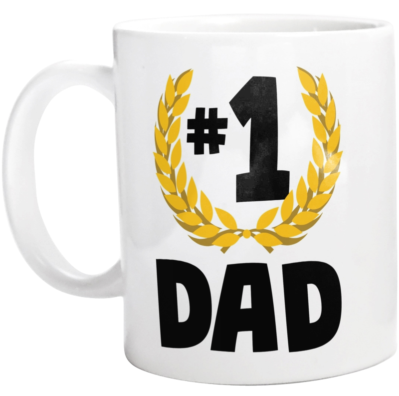 #1 Dad no. Number One - Kubek Biały