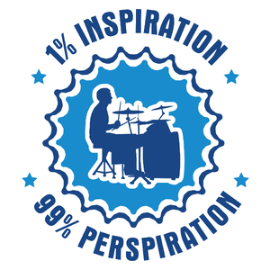 1% Inspiration - 99% Perspiration - Drummer - Kubek Biały