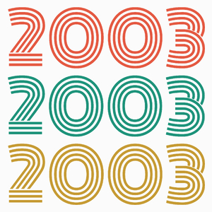 2003 Rok Urodzenia Urodziny 20 - Poduszka Biała