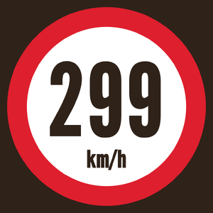 299 km/h - Męska Koszulka Czekoladowa