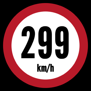 299 km/h - Torba Na Zakupy Czarna