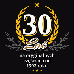 30 Na Oryginalnych Częściach Od 1993 Roku - Męska Bluza z kapturem Czarna