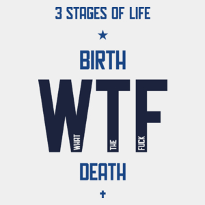 3 Stages Of Life - Męska Koszulka Biała