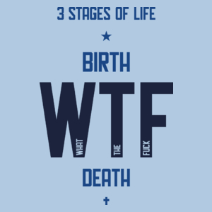 3 Stages Of Life - Damska Koszulka Błękitna