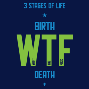 3 Stages Of Life - Męska Koszulka Ciemnogranatowa