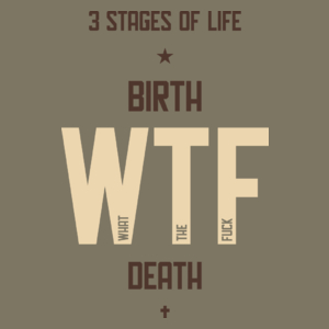 3 Stages Of Life - Męska Koszulka Khaki