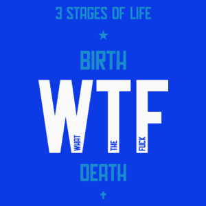 3 Stages Of Life - Damska Koszulka Niebieska