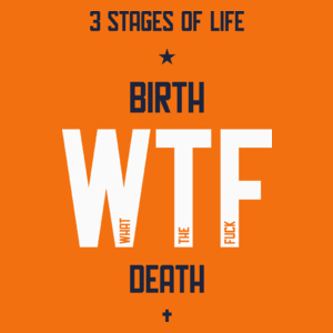 3 Stages Of Life - Damska Koszulka Pomarańczowa