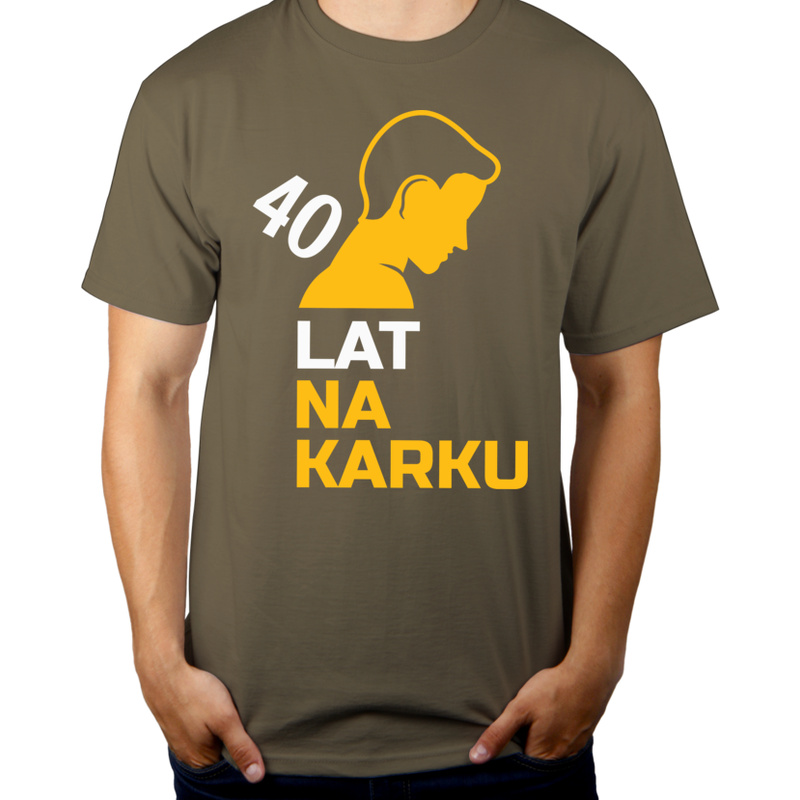 40 Lat Na Karku - Męska Koszulka Khaki