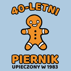 40 Letni Piernik Rok 1983 Urodziny - Męska Koszulka Błękitna