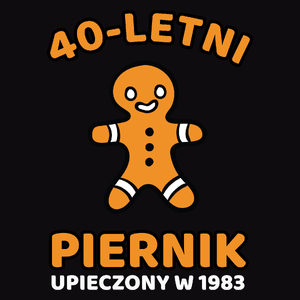 40 Letni Piernik Rok 1983 Urodziny - Męska Koszulka Czarna