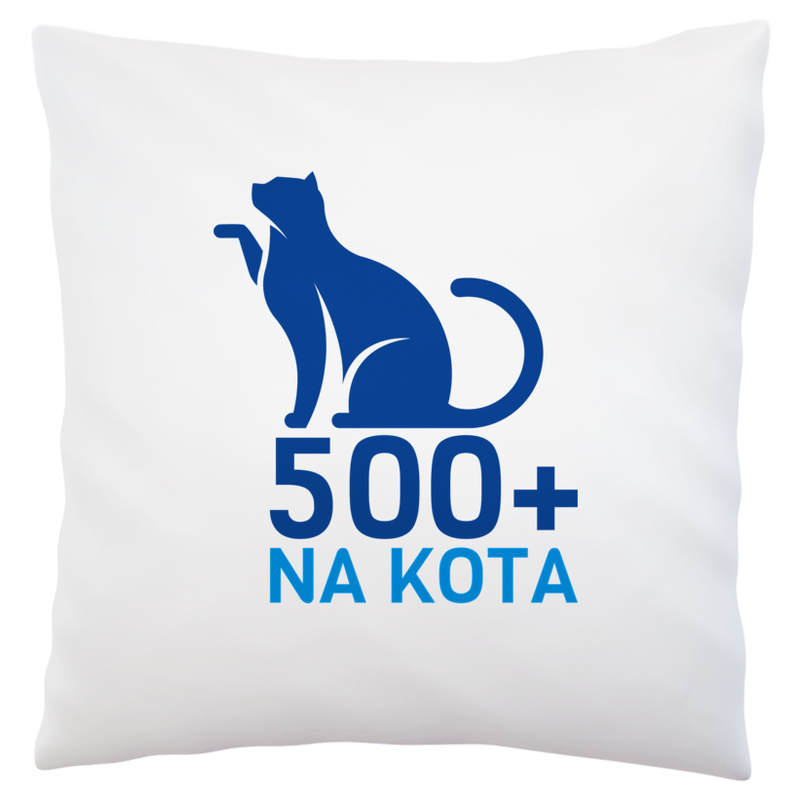 500+ na kota - Poduszka Biała